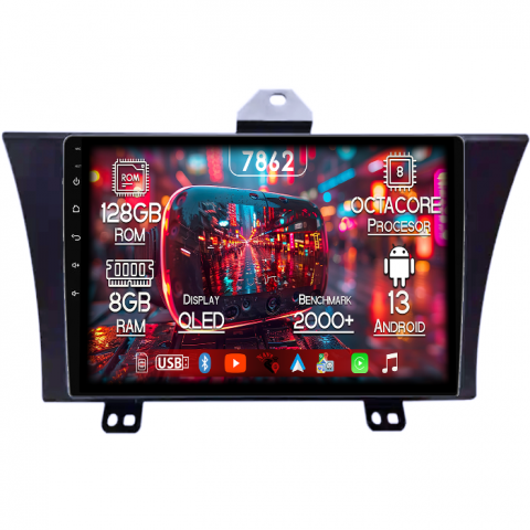 Honda - Navigatie dedicata Honda Elysion 2012-2015, 8GB RAM 128GB ROM, Octacore, Platforma 7862,Android 13, Display QLED 9”, Suporta camera 360º, DSP, Carplay&Android Auto, SIM 4G, Ventilator Activ
