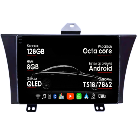 Elysion - Navigatie dedicata Honda Elysion 2012-2015, 8GB RAM 128GB ROM, Octacore, Platforma TS18, Android 13, Display QLED 9”, Suporta camera 360º, DSP, Carplay&Android Auto, SIM 4G, Ventilator Activ