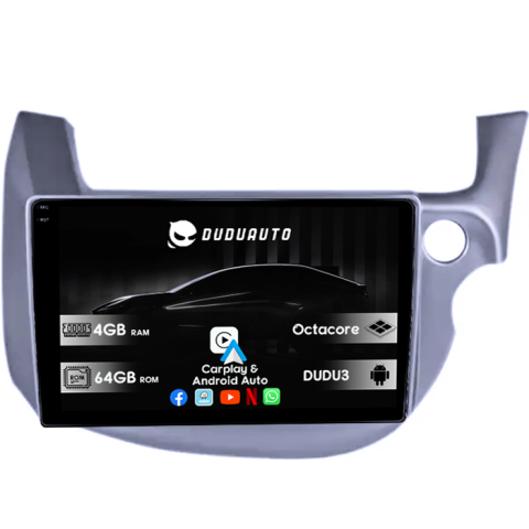 Navigatii Dedicate - Navigatie dedicata Honda Fit/Jazz 2008-2013, DUDU3, 4GB RAM 64GB ROM, Octacore, Platforma 8581, Android, Display QLED 9", DSP, Carplay&AndroidAuto