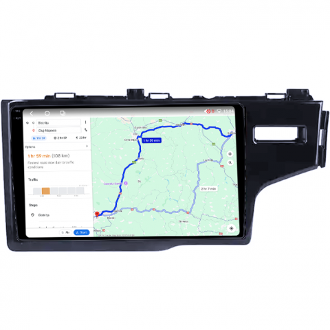 Navigatie dedicata Honda Fit 2014, 4GB RAM 64GB ROM, Octacore, Android 14, Display QLED 1K 10", Carplay&Android Auto, SIM 4G, Ventilator Activ [5]