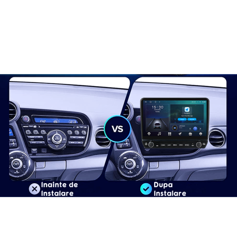 Navigatie dedicata Honda Insight 2009 - 2014 Tesla cu butoane rotative model 2024, 4GB RAM 64GB ROM, Procesor Quadcore, Android 14, Display QLED 10", DSP, Carplay&Android Auto [3]