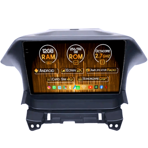 Honda - Navigatie dedicata Honda Odyssey 2009-2014, 12GB RAM 256GB ROM, Android 13, Rezolutie 2K, Display QLED 9", DSP, Carplay&Android Auto, SIM 4G, Ventilator Activ, Suport Camere 360