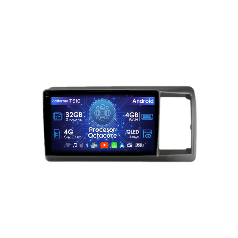 Crossroad 2007-2010 - Navigatie dedicata Honda Crossroad 2007-2010, 4GB RAM 32GB ROM, Octacore, Android 14, Display QLED  9", DSP, Carplay&Android Auto, SIM 4G, Bluetooth, Ventilator Activ