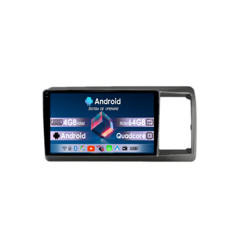 Crossroad 2007-2010 - Navigatie dedicata Honda Crossroad 2007-2010, 4GB RAM 64GB ROM, Quadcore, Android 14, Display QLED  9", DSP, Carplay&Android Auto, Suport camere AHD