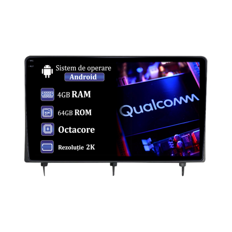 Civic 2021+ - Navigatie dedicata Honda Civic 2021+, 4GB RAM 64GB ROM, Procesor Qualcomm Octacore, Android 14, Rezolutie 2K, Display QLED 9", DSP, Carplay&Android Auto, SIM