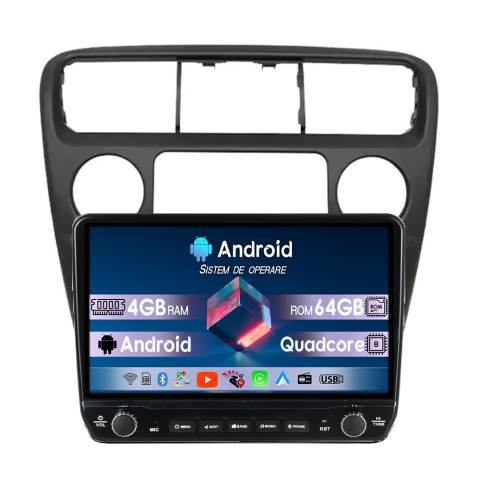 Accord 6 1998-2003 - Navigatie dedicata Honda Accord VI 1998-2003 Tesla Cu Butoane Rotative Model 2024, 4GB RAM 64GB ROM, Procesor Quadcore, Android 14, Display QLED 10", DSP, Carplay&Android