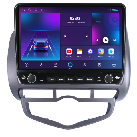 Navigatie dedicata Honda Jazz City 2002-2007 Tesla cu butoane rotative model 2024, 4GB RAM 64GB ROM, Procesor Quadcore, Android 14, Display QLED 10", DSP, Carplay&Android Auto [5]