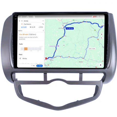 Navigatie dedicata Honda Jazz/City 2006, 4GB RAM 64GB ROM, Octacore, Android 14, Display QLED 1K 9", Carplay&Android Auto, SIM 4G, Ventilator Activ [4]