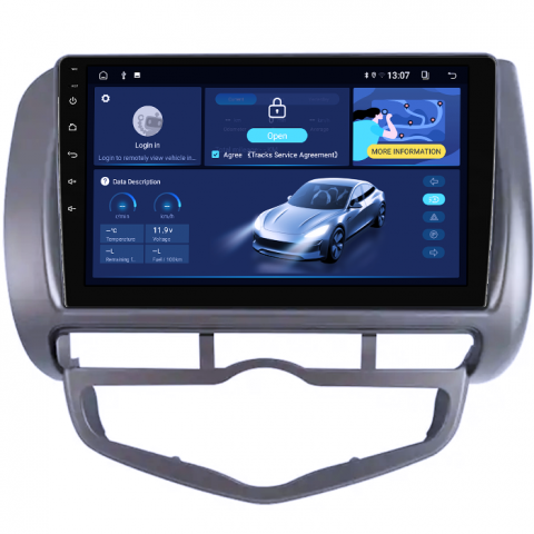 Navigatie dedicata Honda Jazz/City 2006, 8GB RAM 128GB ROM, Octacore, Platforma TS18, Android 13, Display QLED 9”, Suporta camera 360º, DSP, Carplay&Android Auto, SIM 4G, Ventilator Activ [1]