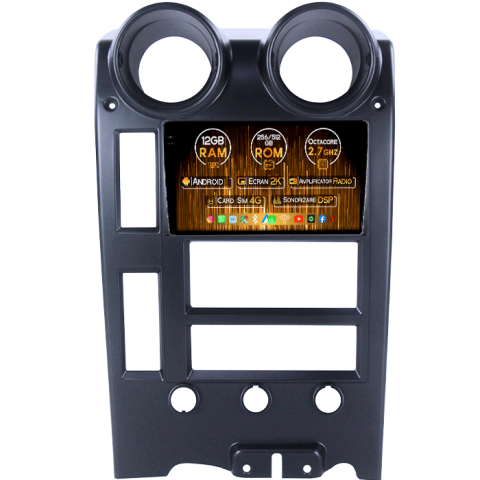 Hummer - Navigatie dedicata Hummer H2 2002-2007, 12GB RAM 256GB ROM, Android 14, Rezolutie 2K, Display QLED, 9", DSP, Carplay, Android Auto, Internet, Youtube, Waze, Wi Fi, USB