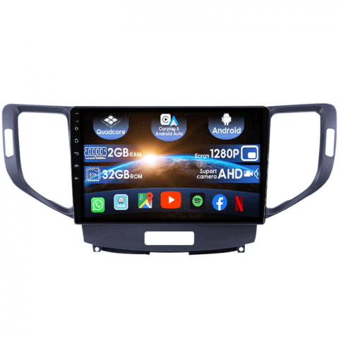 Spirior - (Resigilata) Navigatie dedicata Honda Spirior, 2GB RAM 32GB ROM, Quad Core, Display 9" IPS Full HD, Carplay&Android Auto, Android 14, Suport camere AHD