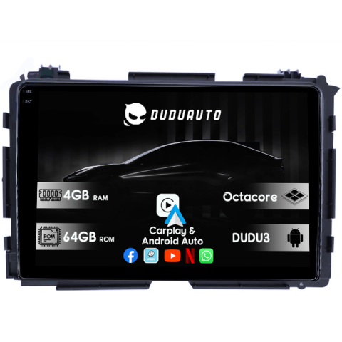 Navigatii Dedicate - Navigatie dedicata Honda Vezel 2014/HR-V/XR-V, DUDU3, 4GB RAM 64GB ROM, Octacore, Platforma 8581, Android, Display QLED 9", DSP, Carplay&AndroidAuto