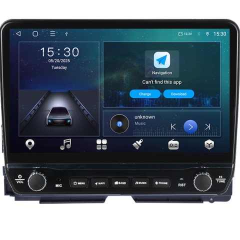 Navigatie dedicata Honda Vezel Tesla cu butoane rotative model 2024, 4GB RAM 64GB ROM, Procesor Quadcore, Android 14, Display QLED 10", DSP, Carplay&Android Auto [6]