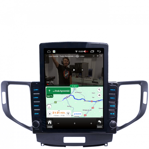 Honda - Navigatie dedicata Honda Spirior, Tesla Style, 8GB RAM 128GB ROM, Octa Core, Display 10" QLED, Carplay&Android Auto, Android 13, Ventilator Activ