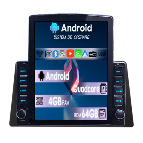 ZR-V 2022+ - Navigatie dedicata Honda ZR-V 2022 Tesla Style, 4GB RAM 64GB ROM, Procesor Quadcore, Android 14, Display QLED 9.7", DSP, Carplay&Android Auto