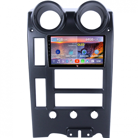Hummer - Navigatie dedicata Hummer H2 2002-2007, 4GB RAM 64GB ROM, Quad Core, Display 9" QLED 1K, Carplay, Android 14, Bluetooth, Magazin Play, Suport Camere AHD