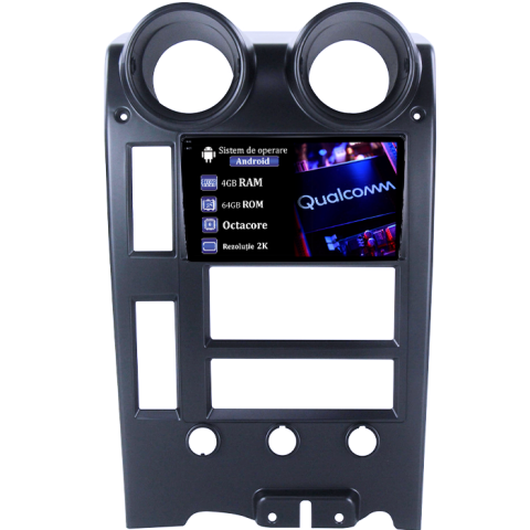 H2 2002-2007 LHD - Navigatie dedicata Hummer H2 2002-2007, 4GB RAM 64GB ROM, Procesor Qualcomm Octacore, Android 14, Rezolutie 2K, Display QLED 9", DSP, Carplay&Android Auto, SIM 4G