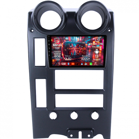 Hummer - Navigatie dedicata Hummer H2 2002-2007, 8GB RAM 128GB ROM, Octacore, Platforma 7862,Android 13, Display QLED 9”, Suporta camera 360º, DSP, Carplay&Android Auto, SIM 4G, Ventilator Activ
