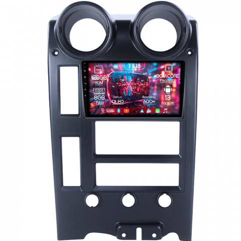Hummer - Navigatie dedicata Hummer H2 2002-2007, 8GB RAM 128GB ROM, Octacore, Platforma TS18, Android 13, Display QLED 9”, Suporta camera 360º, DSP, Carplay&Android Auto, SIM 4G, Ventilator Activ