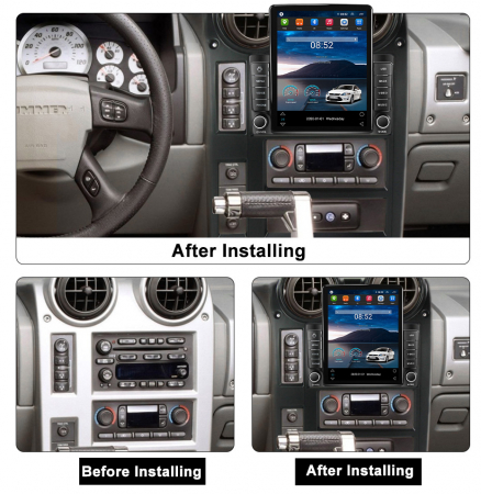 Navigatie dedicata Hummer H2 2002-2007 LHD ,Tesla Style, ANDROID 13,Carplay&Android Auto, 10 inch , 8+128GB, Internet, Aplicatii, Waze, GPS [2]