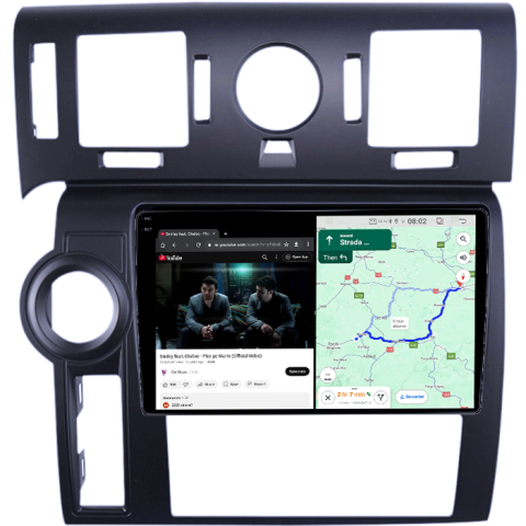 Navigatie dedicata Hummer H2 2007-2009, 4GB RAM 64GB ROM, Procesor Qualcomm Octacore, Android 14, Rezolutie 2K, Display QLED 9", DSP, Carplay&Android Auto, SIM 4G [3]