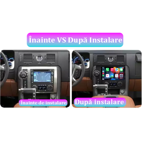 Navigatie dedicata Hummer H2 2007-2009, 4GB RAM 64GB ROM, Procesor Qualcomm Octacore, Android 14, Rezolutie 2K, Display QLED 9", DSP, Carplay&Android Auto, SIM 4G [6]