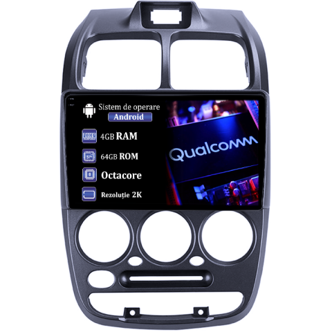 Hyundai - Navigatie dedicata Hyundai Accent 1999, 4GB RAM 64GB ROM, Procesor Qualcomm Octacore, Android 14, Rezolutie 2K, Display QLED 9", DSP, Carplay&Android Auto, SIM 4G