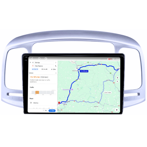 Navigatie dedicata Hyundai Accent 2006-2011, 4GB RAM 64GB ROM, Procesor Qualcomm Octacore, Android 14, Rezolutie 2K, Display QLED 9", DSP, Carplay&Android Auto, SIM 4G [5]