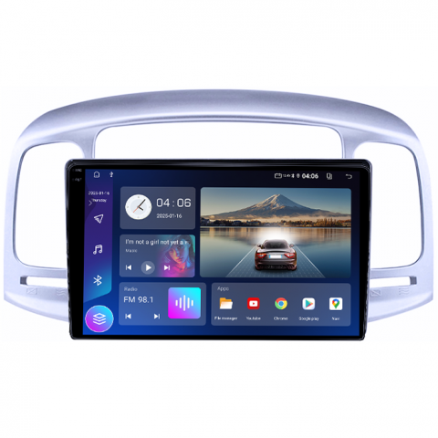 Navigatie dedicata Hyundai Accent 2006-2011, 4GB RAM 64GB ROM, Quad Core, Display 9" QLED 1K, Carplay, Android 14, Bluetooth, Magazin Play, Suport Camere AHD [1]
