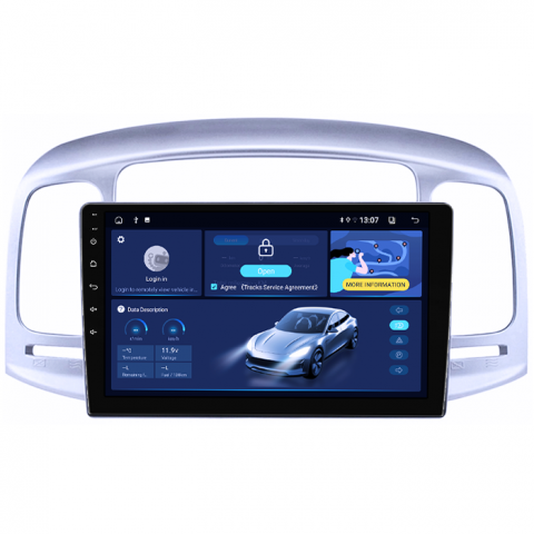 Navigatie dedicata Hyundai Accent 2006-2011, 8GB RAM 128GB ROM, Octacore, Platforma TS18, Android 13, Display QLED 9”, Suporta camera 360º, DSP, Carplay&Android Auto, SIM 4G, Ventilator Activ [1]