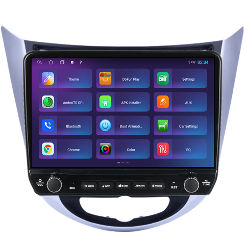 Navigatie dedicata Hyundai Accent 2010-2016 Tesla cu butoane rotative model 2024, 4GB RAM 64GB ROM, Procesor Quadcore, Android 14, Display QLED 10", DSP, Carplay&Android Auto [2]