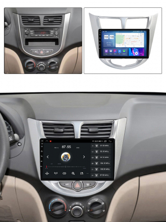 Navigatie dedicata Hyundai Accent 2010-2016, 4GB RAM 32GB ROM, Octacore, Android 14, Display QLED 1K 9", DSP, Carplay&Android Auto, SIM 4G, Bluetooth, Ventilator Activ [6]