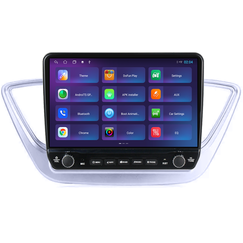 Navigatie dedicata Hyundai Accent 2017-2018 Tesla cu butoane rotative model 2024, 4GB RAM 64GB ROM, Procesor Quadcore, Android 14, Display QLED 10", DSP, Carplay&Android Auto [2]