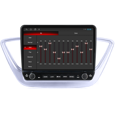 Navigatie dedicata Hyundai Accent 2017-2018 Tesla cu butoane rotative model 2024, 4GB RAM 64GB ROM, Procesor Quadcore, Android 14, Display QLED 10", DSP, Carplay&Android Auto [6]