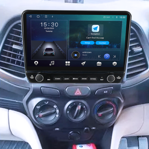 Navigatie dedicata Hyundai Atos 2018+ Tesla cu butoane rotative model 2024, 4GB RAM 64GB ROM, Procesor Quadcore, Android 14, Display QLED 10", DSP, Carplay&Android Auto [5]