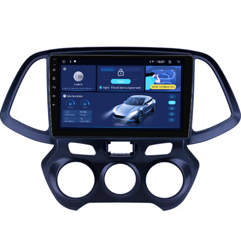 Hyundai Atos 2018+ - Navigatie dedicata Hyundai Atos 2018+, 8GB RAM 128GB ROM, Octacore, Platforma TS18, Android 14, Display QLED 9”, Suporta camera 360º, DSP, Carplay&Android Auto, SIM 4G, Ventilator Activ