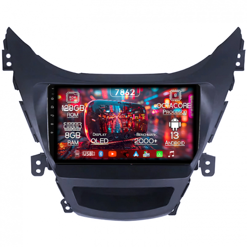 Hyundai Avante 2013-2016 - Navigatie dedicata Hyundai Avante 2013-2016, 8GB RAM 128GB ROM, Octacore, Platforma 7862,Android 13, Display QLED 9”, Suporta camera 360º, DSP, Carplay&Android Auto, SIM 4G, Ventilator Activ