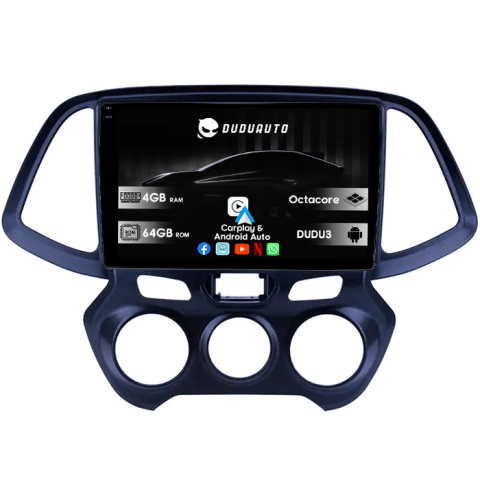 Navigatii Dedicate - Navigatie dedicata Hyundai Atos 2018+, DUDU3, 4GB RAM 64GB ROM, Octacore, Platforma 8581, Android, Display QLED 9", DSP, Carplay&AndroidAuto