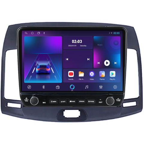 Navigatie dedicata Hyundai Elantra 2006-2011 Tesla cu butoane rotative model 2024, 4GB RAM 64GB ROM, Procesor Quadcore, Android 14, Display QLED 10", DSP, Carplay&Android Auto [3]