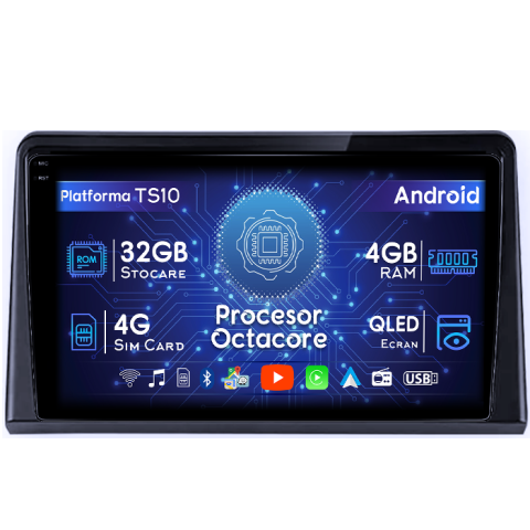 Hyundai - Navigatie dedicata Hyundai Coupe 2004, 4GB RAM 32GB ROM, Octacore, Android 14, Display QLED 1K 9", DSP, Carplay&Android Auto, SIM 4G, Bluetooth, Ventilator Activ