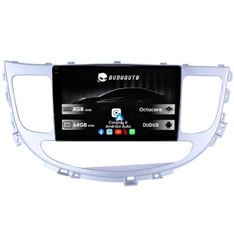 Navigatii Dedicate - Navigatie dedicata Hyundai Genesis 2008-2013, DUDU3, 4GB RAM 64GB ROM, Octacore, Platforma 8581, Android, Display QLED 9", DSP, Carplay&AndroidAuto