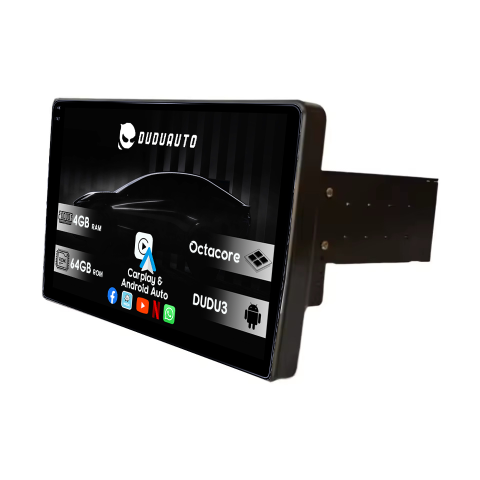 Navigatii Universale - Navigatie Universala 1DIN, DUDU3, 4GB RAM 64GB ROM, Octacore, Platforma 8581, Android, Display QLED 9", DSP, Carplay&AndroidAuto