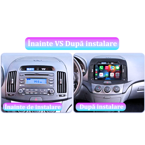 Navigatie dedicata Hyundai Elantra 2006-2011, 4GB RAM 64GB ROM, Procesor Qualcomm Octacore, Android 14, Rezolutie 2K, Display QLED 9", DSP, Carplay&Android Auto, SIM 4G [5]