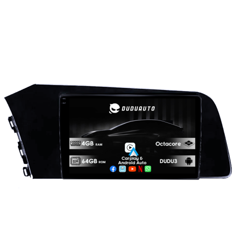 Navigatii Dedicate - Navigatie dedicata Hyundai Elantra 2021, DUDU3, 4GB RAM 64GB ROM, Octacore, Platforma 8581, Android, Display QLED 9", DSP, Carplay&AndroidAuto