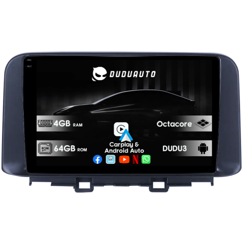 Navigatii Dedicate - Navigatie dedicata Hyundai Encino 2018-2020, DUDU3, 4GB RAM 64GB ROM, Octacore, Platforma 8581, Android, Display QLED 9", DSP, Carplay&AndroidAuto