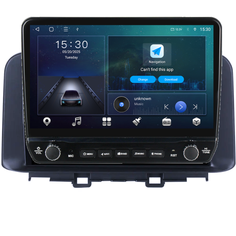 Navigatie dedicata Hyundai Encino 2018-2020 Tesla cu butoane rotative model 2024, 4GB RAM 64GB ROM, Procesor Quadcore, Android 14, Display QLED 10", DSP, Carplay&Android Auto [4]