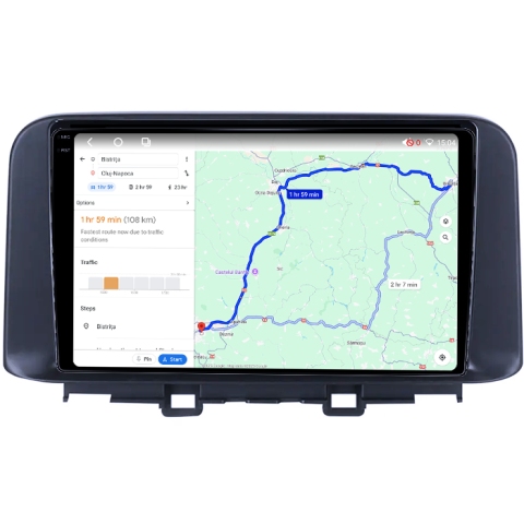 Navigatie dedicata Hyundai Encino 2018-2020, 4GB RAM 64GB ROM, Procesor Qualcomm Octacore, Android 14, Rezolutie 2K, Display QLED 9", DSP, Carplay&Android Auto, SIM 4G [5]