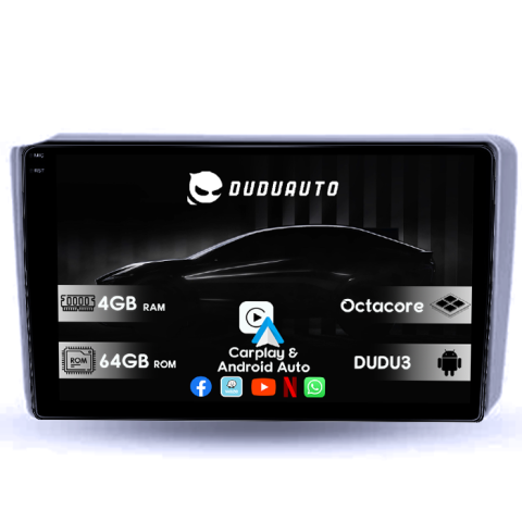Navigatii Dedicate - Navigatie dedicata Hyundai Getz 2004-2006, DUDU3, 4GB RAM 64GB ROM, Octacore, Platforma 8581, Android, Display QLED 9", DSP, Carplay&AndroidAuto
