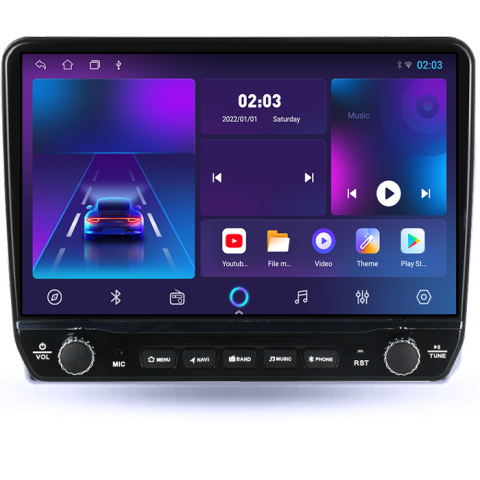 Navigatie dedicata Hyundai Getz 2004-2006 Tesla cu butoane rotative model 2024, 4GB RAM 64GB ROM, Procesor Quadcore, Android 14, Display QLED 10", DSP, Carplay&Android Auto [3]