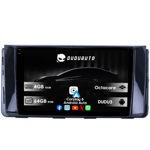 Navigatii Dedicate - Navigatie dedicata Hyundai H350, DUDU3, 4GB RAM 64GB ROM, Octacore, Platforma 8581, Android, Display QLED 9", DSP, Carplay&AndroidAuto